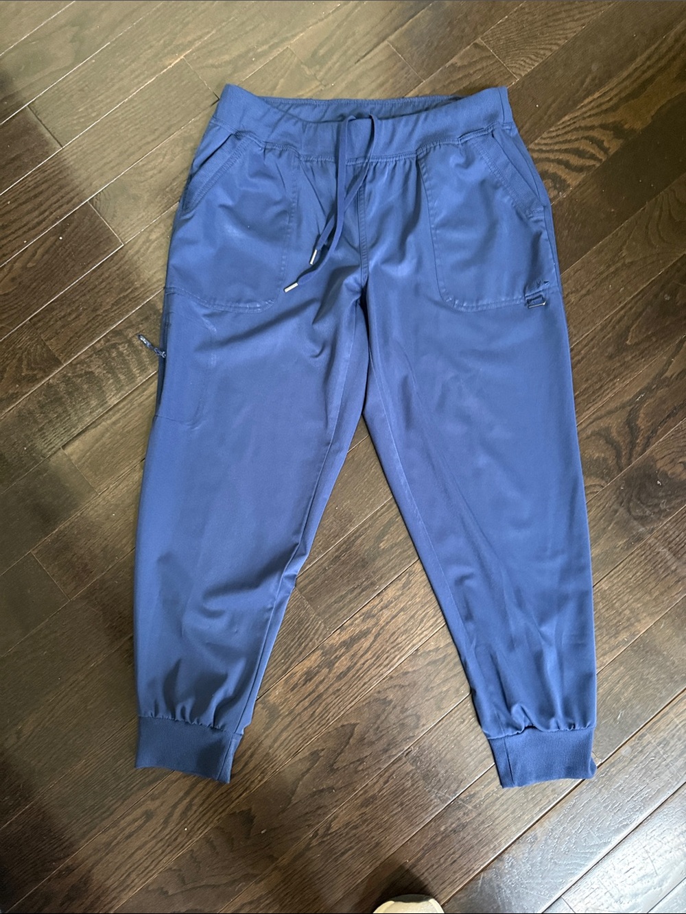 Women's Navy Drawstring Jogger Track Pants